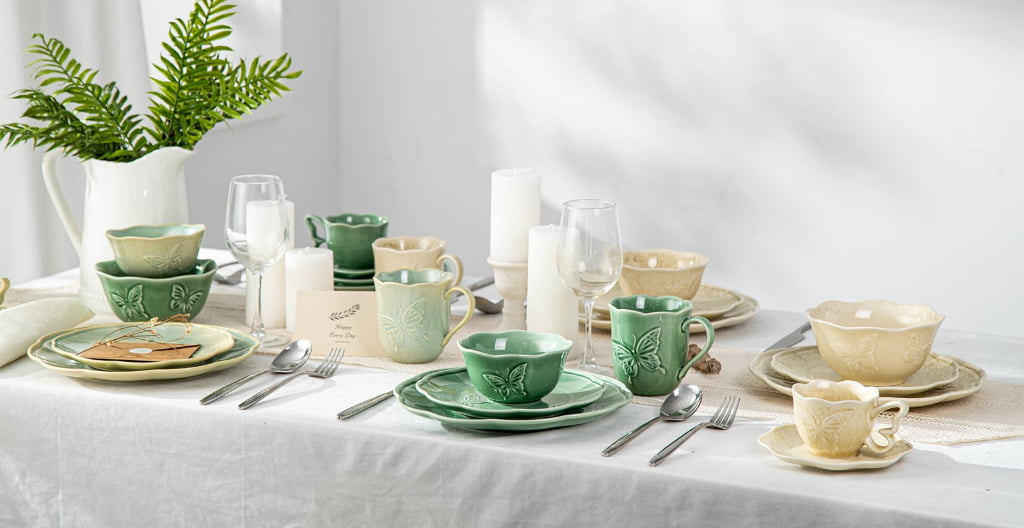 Butterfly Whisper Decorative Dinnerware Collection