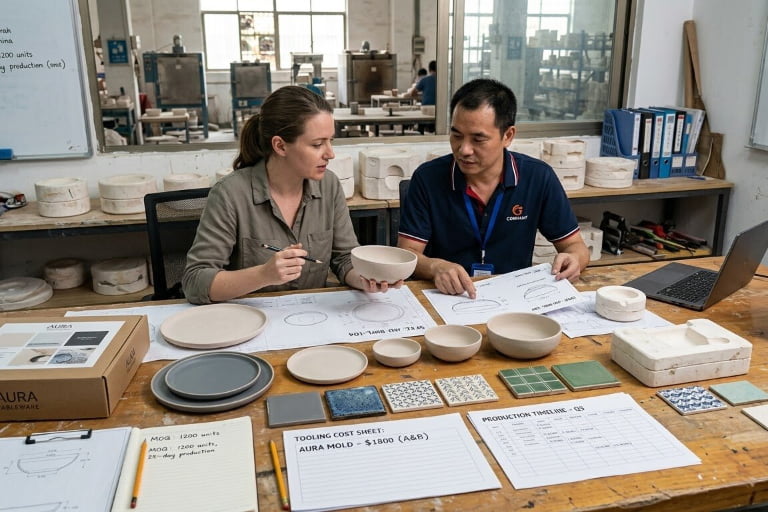 Custom tableware planning