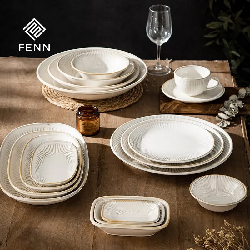 Luna Radiance Minimal Ceramic Tableware