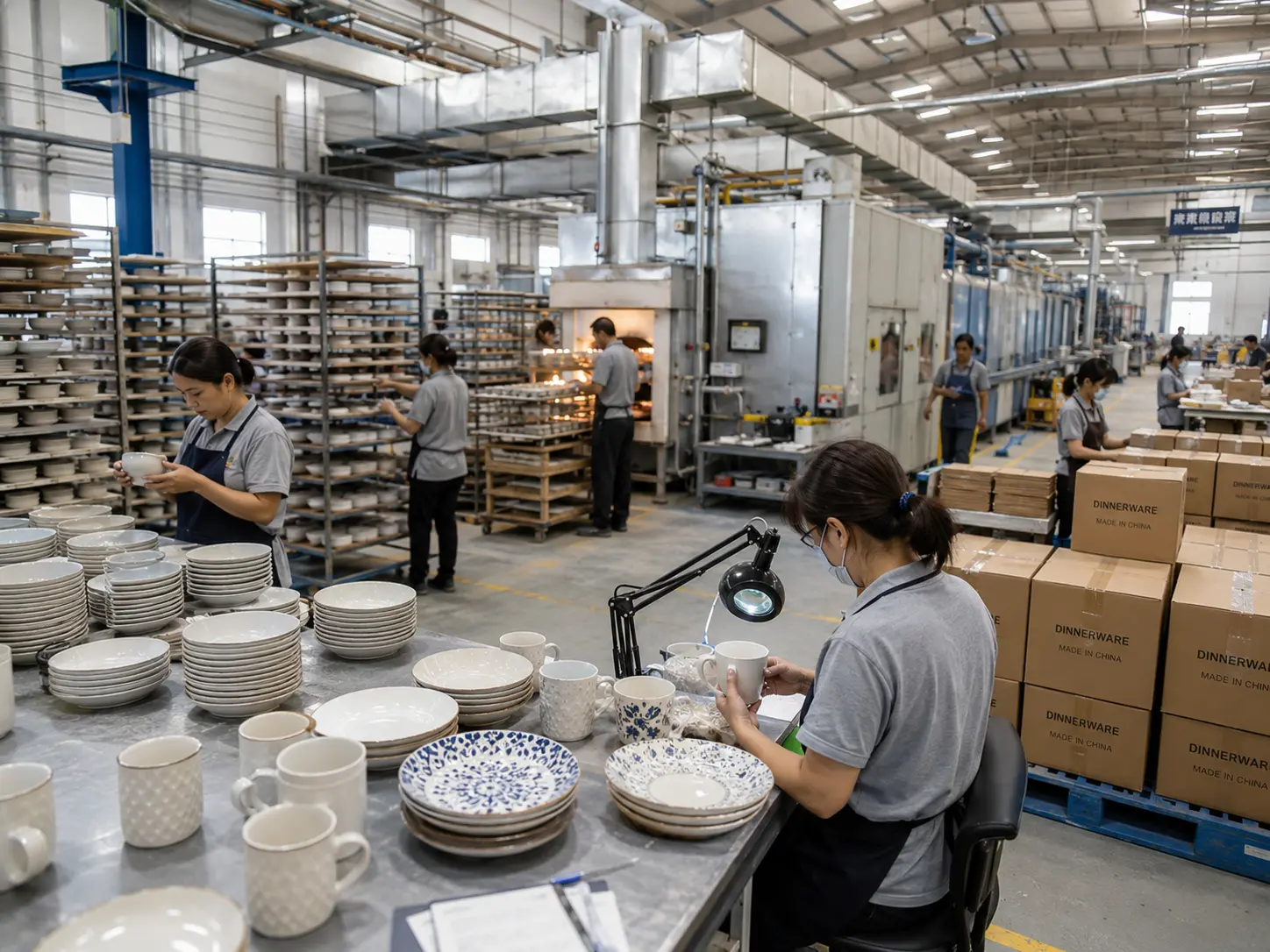 Dinnerware mass production